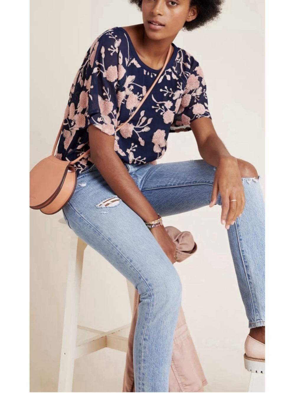 Maeve Anthropologie Franca Embroidered Blouse Women’s Size XS
